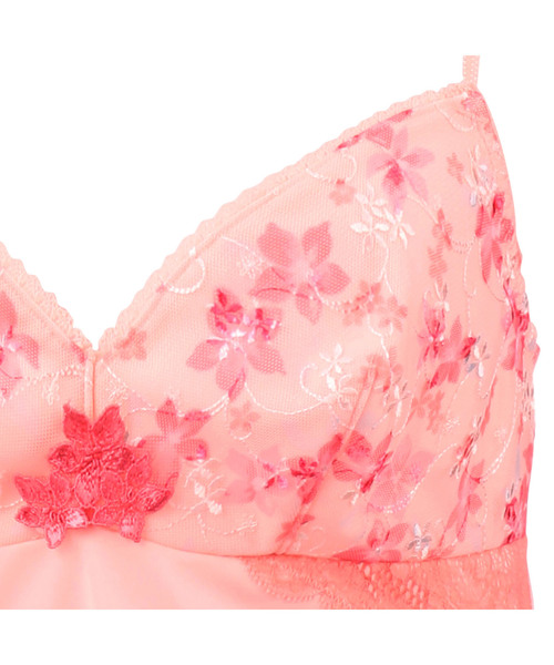 AMOSTYLE BY Triumph(アモスタイルバイトリンプ)の「夢みるブラPremium エアリーさらら ロングキャミソール AMST1175 L.CAMI(その他アンダーウェア/インナー・レディース・パープル/ピンク・M/L)」の10枚目の写真