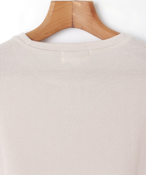 andme（アンドミー）の「フレンチスリーブニットソートップス（Tシャツ/カットソー・レディース・ブラック/ベージュ/カーキ/ネイビー/ライトグレー/ライトベージュ/オフホワイト/ブラウン/ミント/ブルー系その他/イエロー/レッド系その他・M/L/XXL/XL）」の22枚目の写真