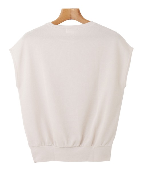 andme（アンドミー）の「フレンチスリーブニットソートップス（Tシャツ/カットソー・レディース・ブラック/ベージュ/カーキ/ネイビー/ライトグレー/ライトベージュ/オフホワイト/ブラウン/ミント/ブルー系その他/イエロー/レッド系その他・M/L/XXL/XL）」の17枚目の写真