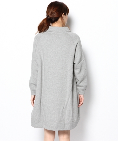 BEAMS BOY（ビームスボーイ）の「□BEAMS BOY / ショールカラー ワンピース（ワンピース・レディース・ライトグレー/レッド/オリーブ・ONE SIZE）」の5枚目の写真