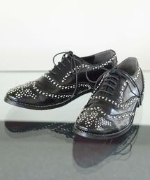 Buffalo Bobs | CAMPAGNA-LEATHER(カンパーニャ-レザー)スタッズ ウイングチップ レザーシューズ(ドレスシューズ)