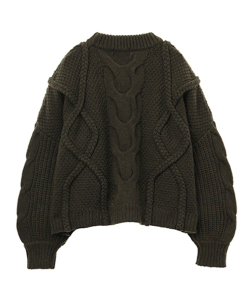 CLANE（クラネ）の「CROPPED 3D KNIT TOPS（ニット/セーター）」 - WEAR