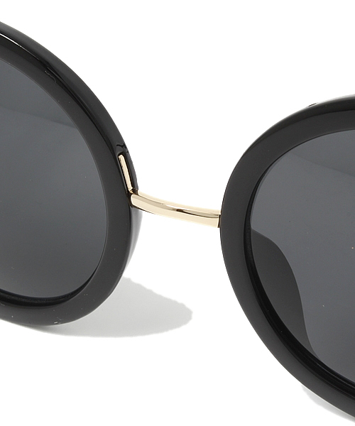 WEGO（ウィゴー）の「WEGO/ラウンドタイプサングラス（サングラス・メンズ・ブラック/ブラック系その他/ゴールド・FREE）」の7枚目の写真