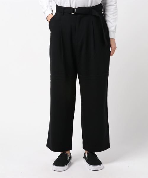 WEGO(ウィゴー)の「WEGO/起毛ストレッチワイドスラックス(スラックス・メンズ・ブラック/グレー・SMALL/MEDIUM/LARGE)」の11枚目の写真