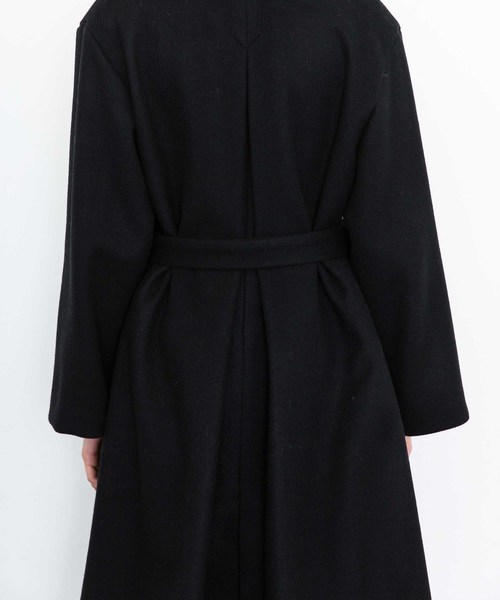 city(シティ)の「【CITY】SUPER140'S WOOL MELTON ROBE COAT(チェスターコート・レディース・ベージュ/グレー/ブルー・1/0)」の6枚目の写真