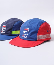 FILA HERITAGE（フィラヘリテージ）の「FILA heritage マグロゴ5パネルタフタ配色切替ジェットキャップ（キャップ）」