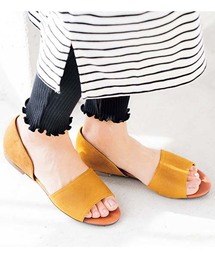 オープントゥセパレートパンプス