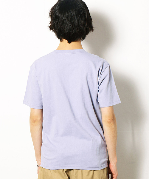 Purple&Yellow（パープルアンドイエロー）の「半袖 ロゴ Tシャツ（Tシャツ/カットソー・メンズ・アイボリー/ライトピンク/ネイビー/ライラック・SMALL/X-LARGE/MEDIUM/X-SMALL/LARGE）」の7枚目の写真