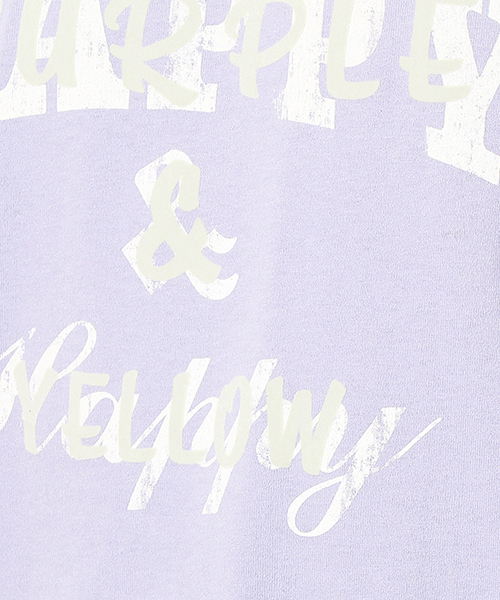 Purple&Yellow（パープルアンドイエロー）の「半袖 ロゴ Tシャツ（Tシャツ/カットソー・メンズ・アイボリー/ライトピンク/ネイビー/ライラック・SMALL/X-LARGE/MEDIUM/X-SMALL/LARGE）」の17枚目の写真