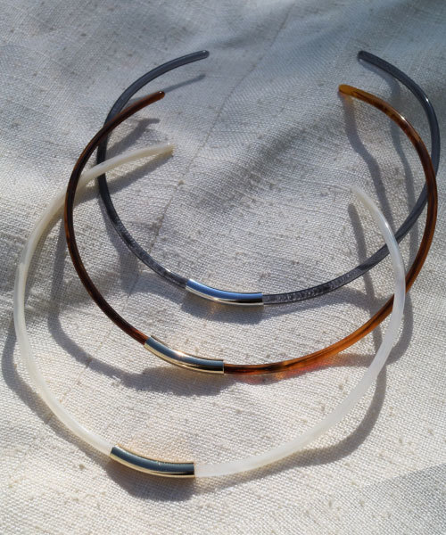 tone（トーン）の「【KuKuLu TOKYO】Hoopチョーカー／ニッケルフリー（チョーカー・レディース・ホワイト系その他/グレー系その他/ブラウン系その他/クリア/パープル/グリーン・FREE）」の2枚目の写真