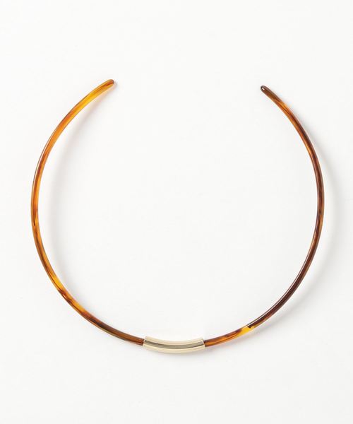 tone（トーン）の「【KuKuLu TOKYO】Hoopチョーカー／ニッケルフリー（チョーカー・レディース・ホワイト系その他/グレー系その他/ブラウン系その他/クリア/パープル/グリーン・FREE）」の9枚目の写真