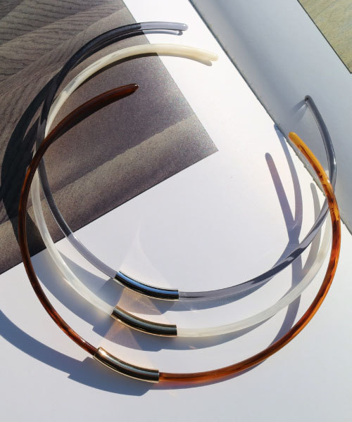 tone（トーン）の「【KuKuLu TOKYO】Hoopチョーカー／ニッケルフリー（チョーカー・レディース・ホワイト系その他/グレー系その他/ブラウン系その他/クリア/パープル/グリーン・FREE）」の11枚目の写真