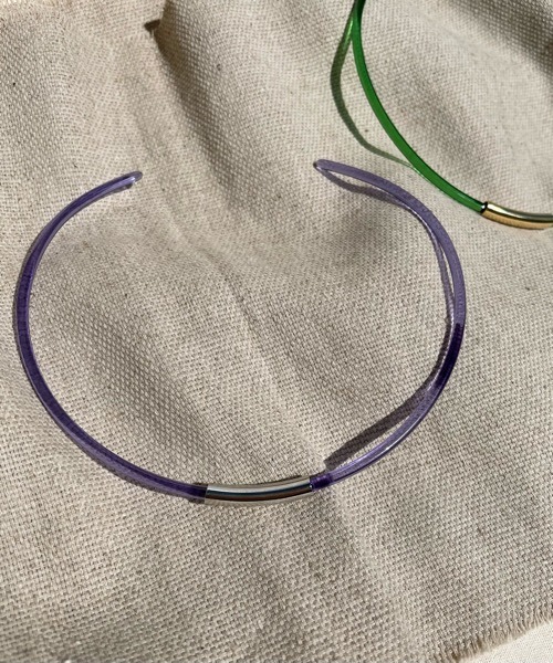tone（トーン）の「【KuKuLu TOKYO】Hoopチョーカー／ニッケルフリー（チョーカー・レディース・ホワイト系その他/グレー系その他/ブラウン系その他/クリア/パープル/グリーン・FREE）」の15枚目の写真