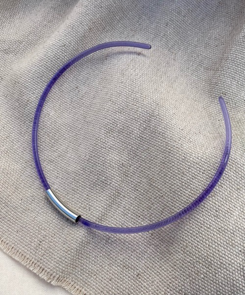 tone（トーン）の「【KuKuLu TOKYO】Hoopチョーカー／ニッケルフリー（チョーカー・レディース・ホワイト系その他/グレー系その他/ブラウン系その他/クリア/パープル/グリーン・FREE）」の17枚目の写真