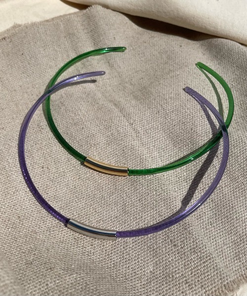 tone（トーン）の「【KuKuLu TOKYO】Hoopチョーカー／ニッケルフリー（チョーカー・レディース・ホワイト系その他/グレー系その他/ブラウン系その他/クリア/パープル/グリーン・FREE）」の19枚目の写真