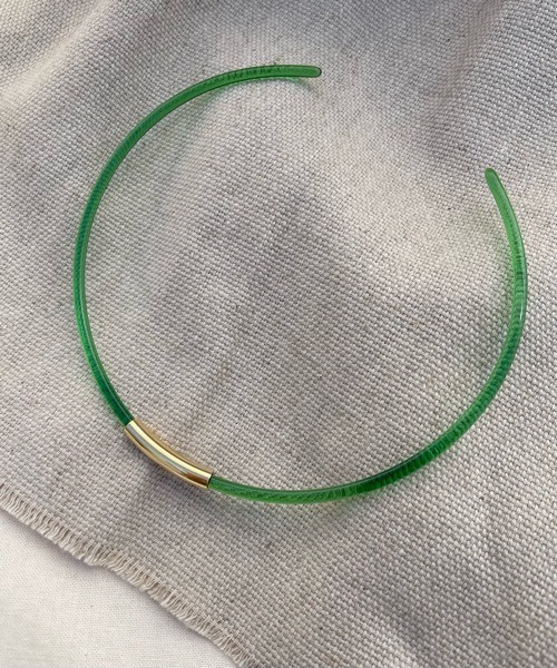 tone（トーン）の「【KuKuLu TOKYO】Hoopチョーカー／ニッケルフリー（チョーカー・レディース・ホワイト系その他/グレー系その他/ブラウン系その他/クリア/パープル/グリーン・FREE）」の20枚目の写真