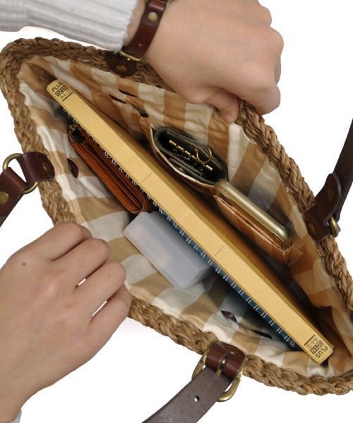 CLEDRAN（クレドラン）の「CL2941 L.HANDLE SQUARE BASKET カゴバッグ