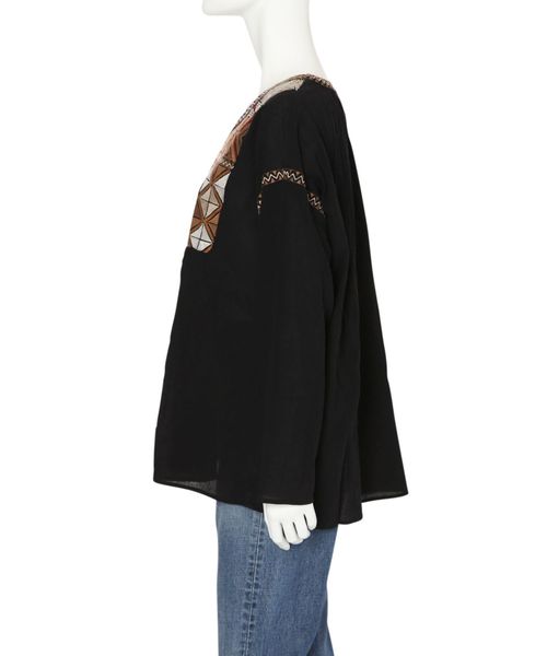 Ungrid(アングリッド)の「カラーエンブロイダリーブラウス(シャツ/ブラウス・レディース・ブラック/オフホワイト/イエロー・FREE)」の12枚目の写真