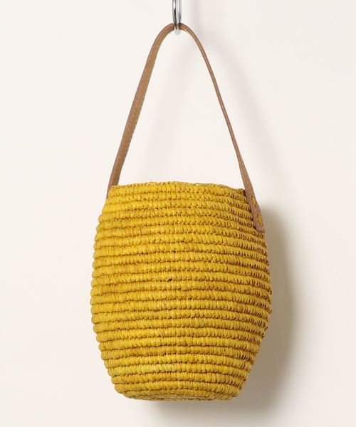 La TOTALITE（ラトータリテ）の「LE VOYAGE ENPANIE バケツ型カゴバッグ（かごバッグ・レディース・レッド/イエロー/ベージュ・FREE）」の3枚目の写真