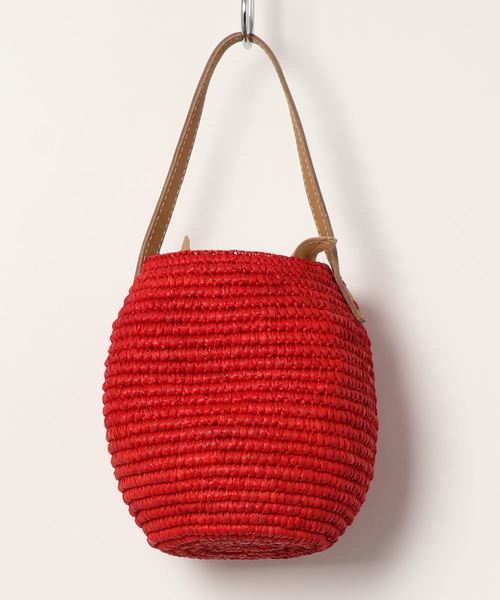 La TOTALITE（ラトータリテ）の「LE VOYAGE ENPANIE バケツ型カゴバッグ（かごバッグ・レディース・レッド/イエロー/ベージュ・FREE）」の4枚目の写真