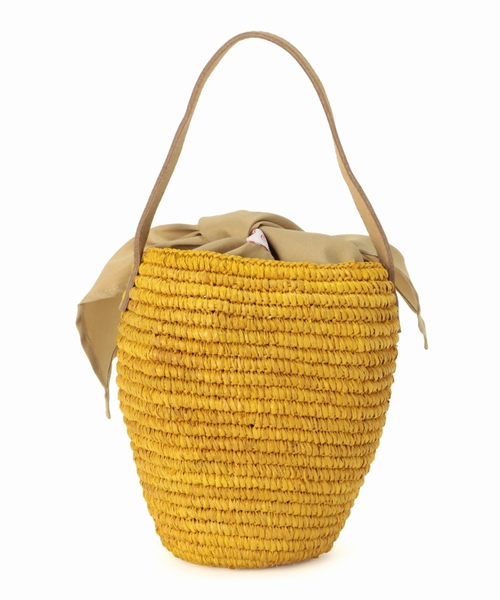 La TOTALITE（ラトータリテ）の「LE VOYAGE ENPANIE バケツ型カゴバッグ（かごバッグ・レディース・レッド/イエロー/ベージュ・FREE）」の10枚目の写真