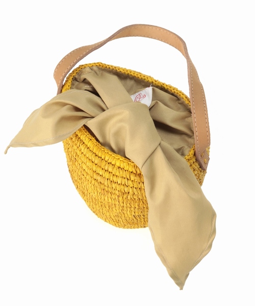 La TOTALITE（ラトータリテ）の「LE VOYAGE ENPANIE バケツ型カゴバッグ（かごバッグ・レディース・レッド/イエロー/ベージュ・FREE）」の13枚目の写真