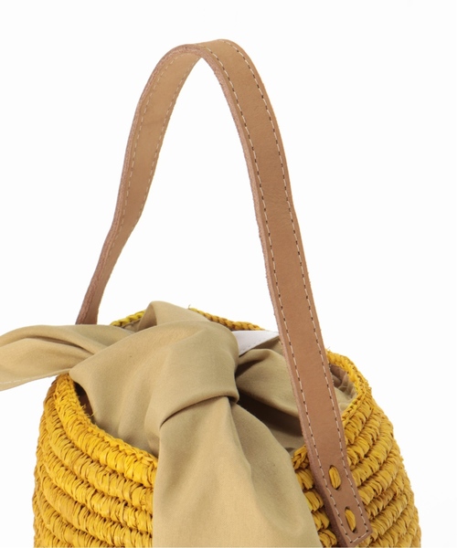 La TOTALITE（ラトータリテ）の「LE VOYAGE ENPANIE バケツ型カゴバッグ（かごバッグ・レディース・レッド/イエロー/ベージュ・FREE）」の15枚目の写真