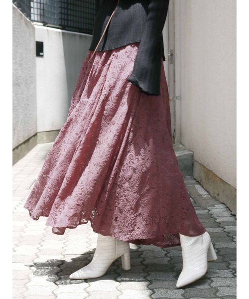 Ungrid（アングリッド）の「レースイレヘムデザインスカート（スカート  