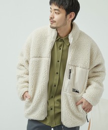 FIRST DOWN | 【FIRST DOWN/ファーストダウン】ボアフリースブルゾン/ボアアウター スタンドカラー(ブルゾン)