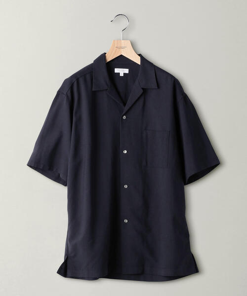 BEAUTY&YOUTH UNITED ARROWS(ビューティーアンドユースユナイテッドアローズ)の「BY ハイツイスト オープンカラー ワイドフォルムシャツ(シャツ/ブラウス・メンズ・ネイビー/オリーブ/マスタード・SMALL/MEDIUM/LARGE/X-LARGE)」の4枚目の写真