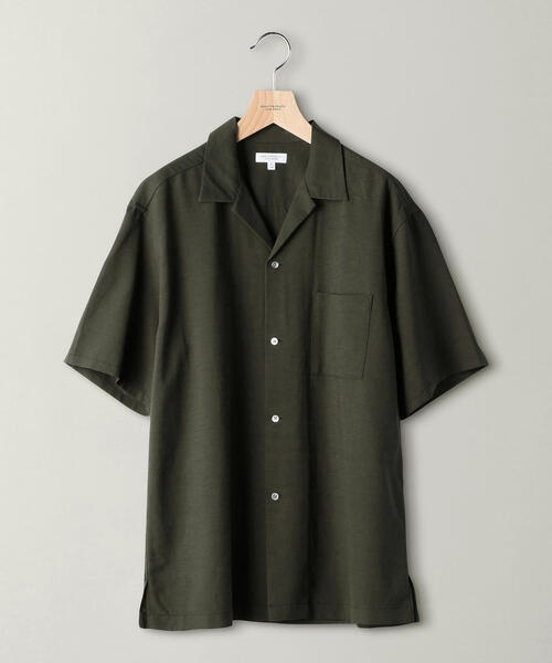 BEAUTY&YOUTH UNITED ARROWS(ビューティーアンドユースユナイテッドアローズ)の「BY ハイツイスト オープンカラー ワイドフォルムシャツ(シャツ/ブラウス・メンズ・ネイビー/オリーブ/マスタード・SMALL/MEDIUM/LARGE/X-LARGE)」の6枚目の写真