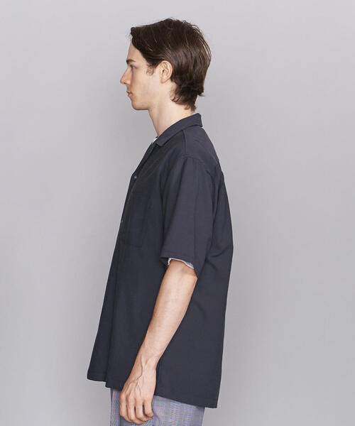 BEAUTY&YOUTH UNITED ARROWS(ビューティーアンドユースユナイテッドアローズ)の「BY ハイツイスト オープンカラー ワイドフォルムシャツ(シャツ/ブラウス・メンズ・ネイビー/オリーブ/マスタード・SMALL/MEDIUM/LARGE/X-LARGE)」の5枚目の写真