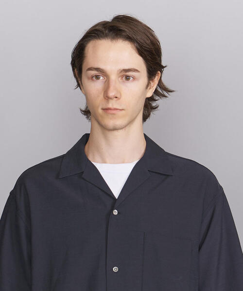 BEAUTY&YOUTH UNITED ARROWS(ビューティーアンドユースユナイテッドアローズ)の「BY ハイツイスト オープンカラー ワイドフォルムシャツ(シャツ/ブラウス・メンズ・ネイビー/オリーブ/マスタード・SMALL/MEDIUM/LARGE/X-LARGE)」の8枚目の写真