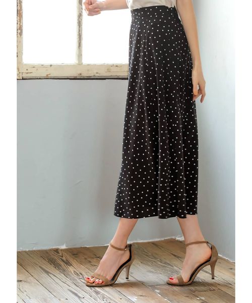 STYLE DELI（スタイルデリ）の「【Made in JAPAN】辛口ドットミディ丈