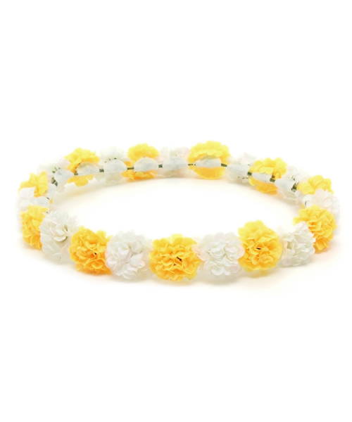 WEGO（ウィゴー）の「WEGO/フラワーヘアバンド（ヘアバンド・レディース・ホワイト/パープル/ピンク/イエロー・FREE）」の10枚目の写真