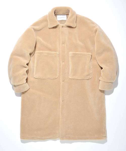 SUPERTHANKS(スーパーサンクス)の「ボアビックシャツコート(その他アウター・メンズ・サックスブルー/ベージュ/カーキ/ブラック・MEDIUM/LARGE/SMALL)」の13枚目の写真