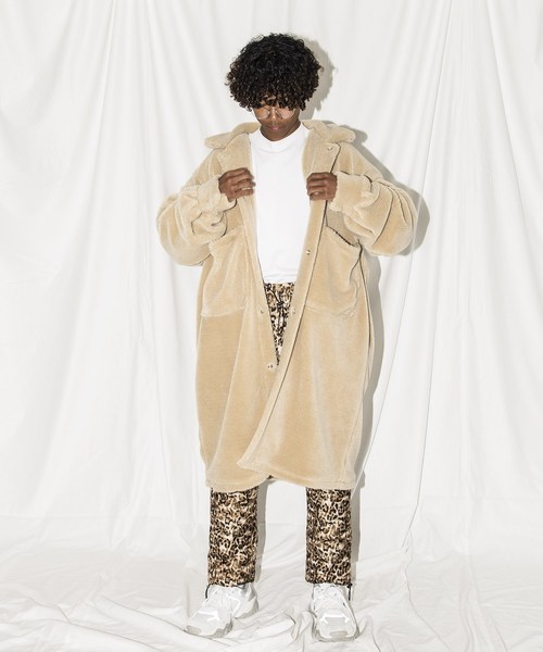 SUPERTHANKS(スーパーサンクス)の「ボアビックシャツコート(その他アウター・メンズ・サックスブルー/ベージュ/カーキ/ブラック・MEDIUM/LARGE/SMALL)」の14枚目の写真