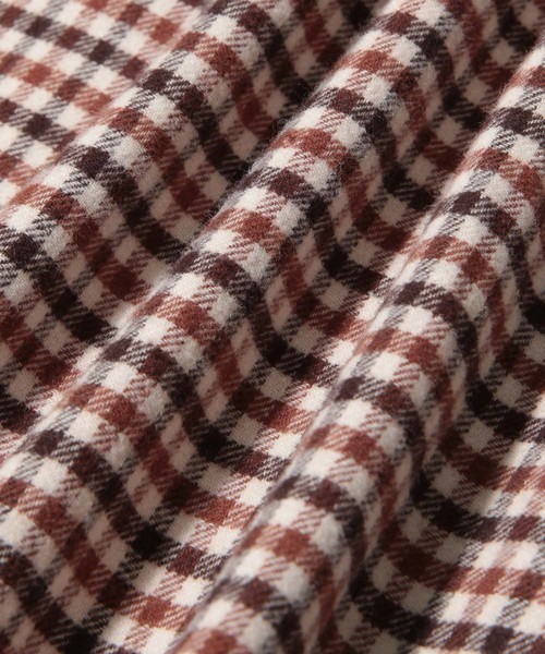 ADAM ET ROPE'（アダムエロペ）の「クラシックチェック バンドカラーシャツ（シャツ/ブラウス・メンズ・ダークブラウン/イエロー/スミクロ・LL/M/L）」の16枚目の写真