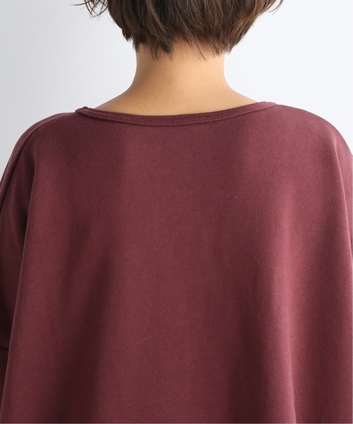 JOURNAL STANDARD LUXE（ジャーナルスタンダード　ラックス）の「ヴィンテージウラケワイドプルオーバー（Tシャツ/カットソー・レディース・ホワイト/ブラック/ボルドー/キャメル・FREE）」の9枚目の写真