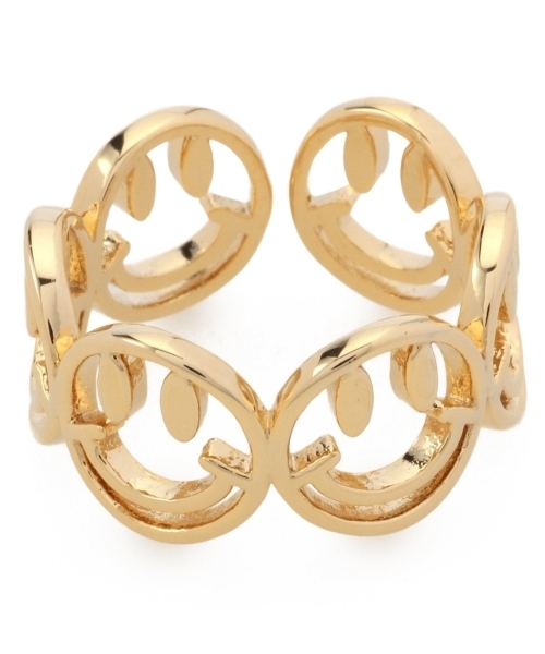 BEAUTY&YOUTH UNITED ARROWS(ビューティーアンドユースユナイテッドアローズ)の「BYSFI スマイルモチーフリングо(リング・レディース・ゴールド/ブラック・フリー)」の4枚目の写真