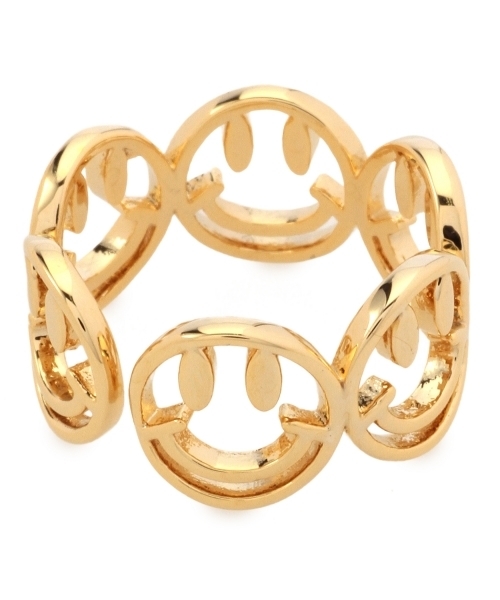 BEAUTY&YOUTH UNITED ARROWS(ビューティーアンドユースユナイテッドアローズ)の「BYSFI スマイルモチーフリングо(リング・レディース・ゴールド/ブラック・フリー)」の6枚目の写真