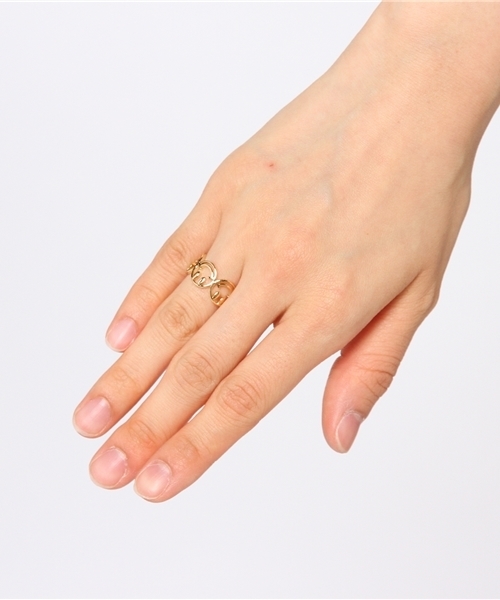 BEAUTY&YOUTH UNITED ARROWS(ビューティーアンドユースユナイテッドアローズ)の「BYSFI スマイルモチーフリングо(リング・レディース・ゴールド/ブラック・フリー)」の7枚目の写真