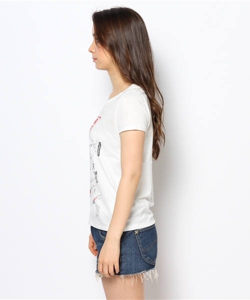 OUTLET(アウトレット)の「【Ciaopanic】ANIMALTシャツ(Tシャツ/カットソー・レディース・グレー/ホワイト・FREE)」の4枚目の写真