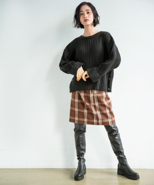 LOWRYS FARM(ローリーズファーム)の「シャギータイトスカート 856915(スカート・レディース・ブラック/ベージュ/ブラウン/グレー/アイボリー・MEDIUM/LARGE)」の17枚目の写真