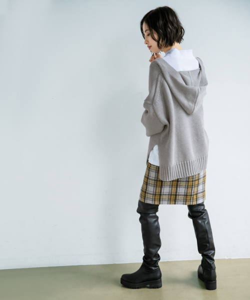 LOWRYS FARM(ローリーズファーム)の「シャギータイトスカート 856915(スカート・レディース・ブラック/ベージュ/ブラウン/グレー/アイボリー・MEDIUM/LARGE)」の9枚目の写真