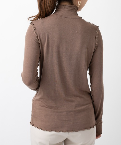 mystic（ミスティック）の「メロウ切り替えロンT（Tシャツ/カットソー・レディース・ブラック/ベージュ/キャメル/オフホワイト・FREE）」の10枚目の写真