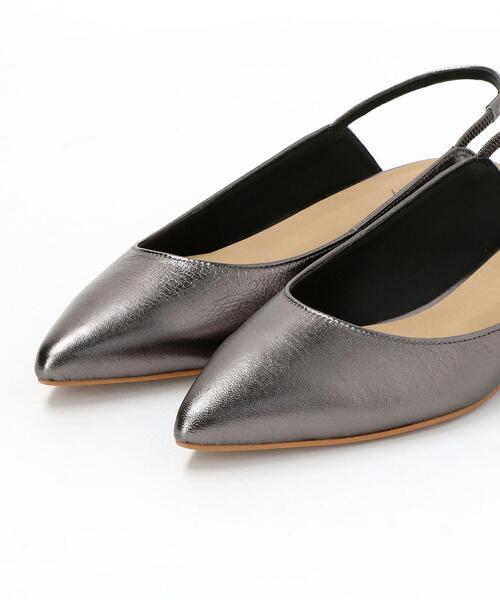 BEAUTY&YOUTH UNITED ARROWS（ビューティーアンドユースユナイテッドアローズ）の「＜BEVERLY＞レザーメタリックフラットシューズ ο（ドレスシューズ・レディース・ライトピンク/ダークグレー・36h/37h/36/37）」の11枚目の写真