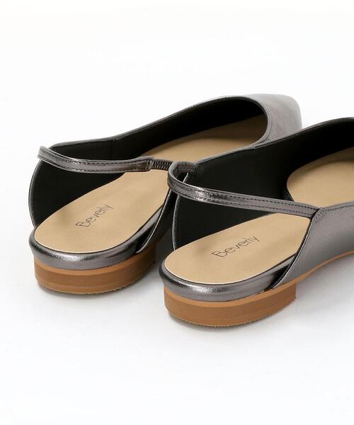 BEAUTY&YOUTH UNITED ARROWS（ビューティーアンドユースユナイテッドアローズ）の「＜BEVERLY＞レザーメタリックフラットシューズ ο（ドレスシューズ・レディース・ライトピンク/ダークグレー・36h/37h/36/37）」の13枚目の写真