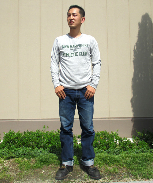 Denime（ドゥニーム）の「HEAVY CUT RIB LS（Tシャツ/カットソー・メンズ・アイボリー/杢グレー/ネイビー・MEDIUM/LARGE）」の15枚目の写真