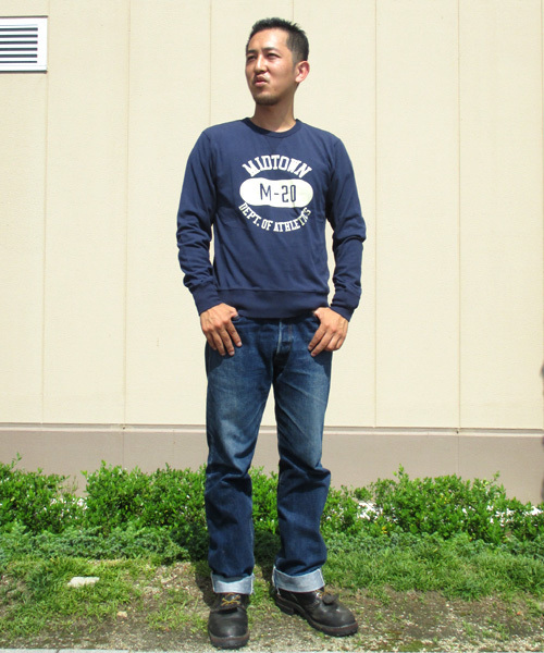 Denime（ドゥニーム）の「HEAVY CUT RIB LS（Tシャツ/カットソー・メンズ・アイボリー/杢グレー/ネイビー・MEDIUM/LARGE）」の16枚目の写真